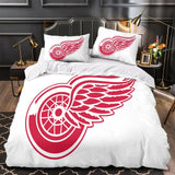 Detroit Red Wings Bedding Set Quilt Duvet Cover Without Filler