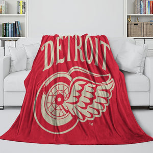 Detroit Red Wings Blanket Flannel Throw Kids Room Decoration