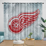 Detroit Red Wings Curtains Blackout Window Drapes Room Decoration
