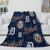 Detroit Tigers Blanket Flannel Throw Room Decoration