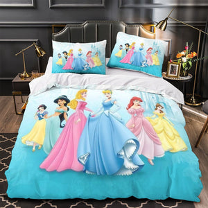 Disney Princess Duvet Cover Pattern Bedding Set Without Filler