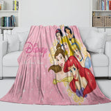 Disney Princess Pattern Blanket Flannel Throw Kids Room Decoration