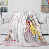 Disney Princess Pattern Blanket Flannel Throw Kids Room Decoration