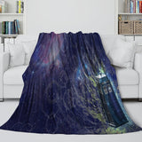 Doctor Who Blanket Flannel Fleece Throw Room Decoration