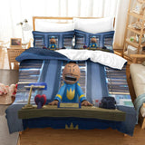 Dog Man Bedding Set Quilt Cover Without Filler