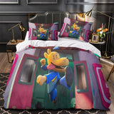 Dog Man Bedding Set Quilt Cover Without Filler