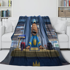 Dog Man Blanket Flannel Throw Room Decoration