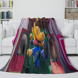 Dog Man Blanket Flannel Throw Room Decoration