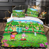 Dora the Explorer Duvet Cover Kids Bedding Set Without Filler