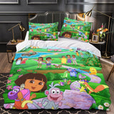Dora the Explorer Duvet Cover Kids Bedding Set Without Filler