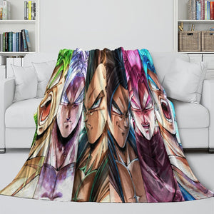 Dragon Ball Super Blanket Flannel  Kids Room Throw