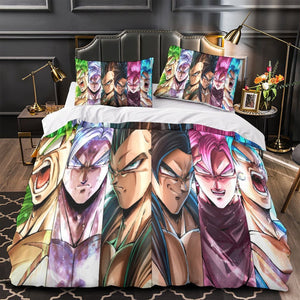 Dragon Ball Super Duvet Cover Kids Room Bedding Set Without Filler