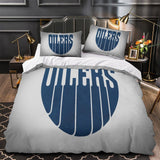 Edmonton Oilers Bedding Set Quilt Duvet Cover Without Filler