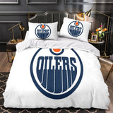 Edmonton Oilers Bedding Set Quilt Duvet Cover Without Filler