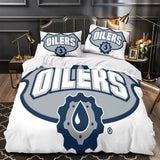 Edmonton Oilers Bedding Set Quilt Duvet Cover Without Filler