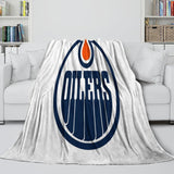 Edmonton Oilers Blanket Flannel Throw Kids Room Decoration