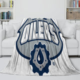 Edmonton Oilers Blanket Flannel Throw Kids Room Decoration