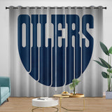 Edmonton Oilers Curtains Blackout Window Drapes Room Decoration