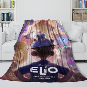 Elio Pattern Blanket Flannel Throw Room Decoration