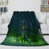 Elio Pattern Blanket Flannel Throw Room Decoration