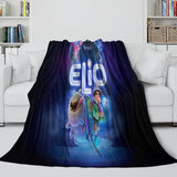 Elio Pattern Blanket Flannel Throw Room Decoration
