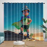 Elio Pattern Curtains Blackout Window Drapes Room Decoration
