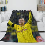 Erling Haaland Blanket Flannel Throw Room Decoration