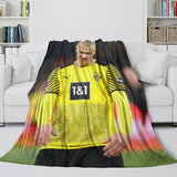 Erling Haaland Blanket Flannel Throw Room Decoration