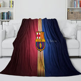 FC Barcelona Blanket Flannel Fleece Room Decoration