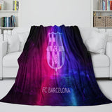 FC Barcelona Blanket Flannel Fleece Room Decoration