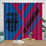 FC Barcelona Curtains Blackout Window Drapes Kids Room Decoration