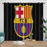 FC Barcelona Curtains Blackout Window Drapes Kids Room Decoration