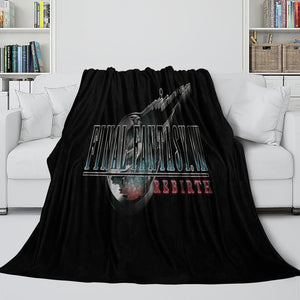 Final Fantasy Blanket Flannel Fleece Throw Room Decoration