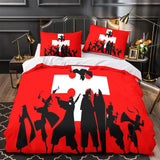 Fire Force Bedding Set Pattern Quilt Cover Without Filler