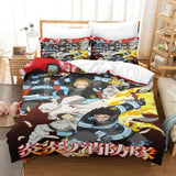 Fire Force Bedding Set Pattern Quilt Cover Without Filler