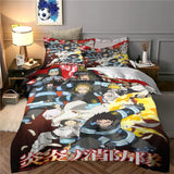 Fire Force Bedding Set Pattern Quilt Cover Without Filler