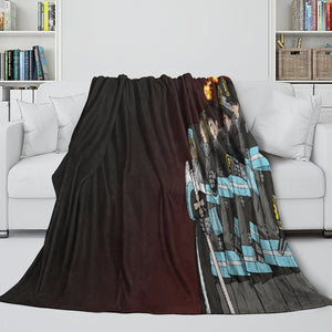 Fire Force Blanket Flannel Fleece Throw Room Decoration