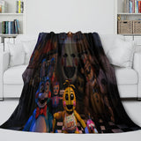 Five Nights at Freddy's 2 Blanket Pattern Flannel Throw Room Decoration
