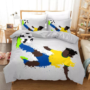 Football Soccer Bedding Set Quilt Cover Without Filler