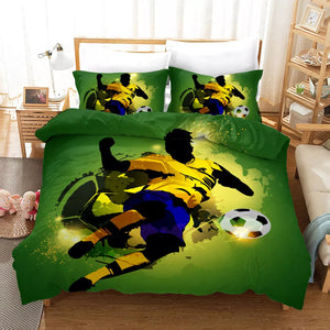 Football Soccer Bedding Set Quilt Cover Without Filler