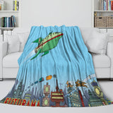 Futurama Blanket Flannel Fleece Throw Room Decoration