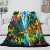 Game Pattern Minecraft Blanket Flannel Throw Room Decoration
