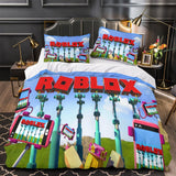 Game Pattern Roblox Bedding Set Quilt Duvet Cover Without Filler