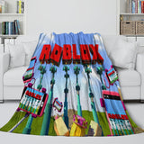Game Pattern Roblox Blanket Flannel Throw Room Decoration