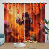 Game Pattren Roblox Curtains Blackout Window Drapes Room Decoration