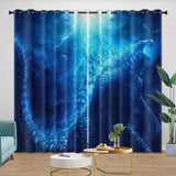 Godzilla Curtains Blackout Window Drapes Room Decoration