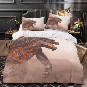 Godzilla Duvet Cover Pattern Bedding Set Without Filler