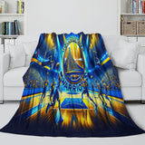 Golden State Warriors Blanket Flannel Fleece Throw Room Decoration