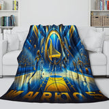 Golden State Warriors Blanket Flannel Fleece Throw Room Decoration