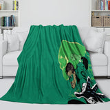 Green Lantern Blanket Flannel Throw Kids Room Decoration
